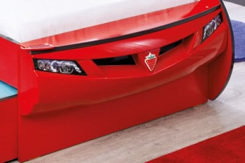 CARBED Кровать-машина Coupe с выдвижной кроватью Red 20.03.1306.00 в Назарово - nazarovo.mebel54.com | фото