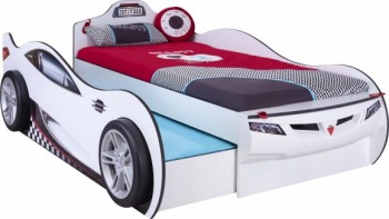 CARBED Кровать-машина Coupe с выдвижной кроватью White 20.03.1310.00 в Назарово - nazarovo.mebel54.com | фото