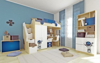 Детская комната Санни (Белый/корпус Клен) в Назарово - nazarovo.mebel54.com | фото