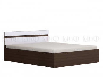 Ким кровать 1,4 (Венге/белый глянец) в Назарово - nazarovo.mebel54.com | фото