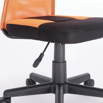 Кресло компактное BRABIX Smart MG-313 (черный, оранжевый) в Назарово - nazarovo.mebel54.com | фото