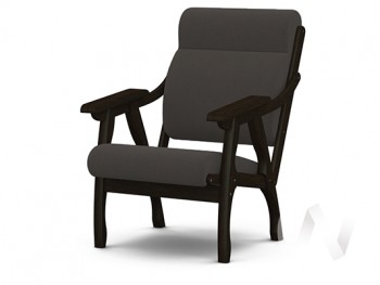 Кресло Вега-10 (венге лак/ULTRA GRAFIT) в Назарово - nazarovo.mebel54.com | фото