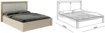 Кровать 1,6 Глэдис (М32) с подъемным механизмом Распродажа в Назарово - nazarovo.mebel54.com | фото