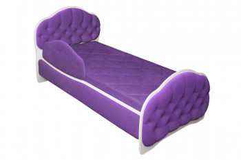 Кровать 160 Гармония 32 Фиолетовый (мягкий бортик) в Назарово - nazarovo.mebel54.com | фото