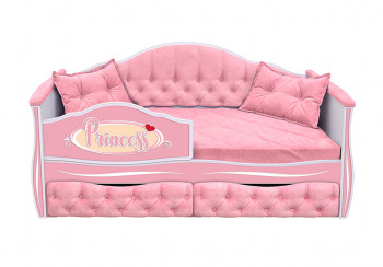 Кровать 160 серии Иллюзия 2 ящика 15 Бледно-розовый (подушки) в Назарово - nazarovo.mebel54.com | фото