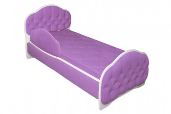 Кровать 170 Гармония 67 Светло-фиолетовый (мягкий бортик) в Назарово - nazarovo.mebel54.com | фото