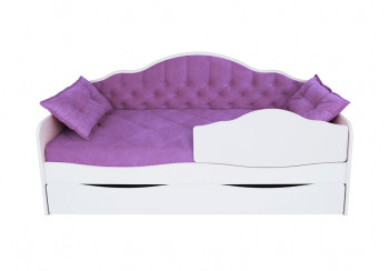 Кровать 170 серии Иллюзия Лайт 1 ящик 32 Фиолетовый (подушки) в Назарово - nazarovo.mebel54.com | фото