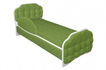 Кровать 190 Атлет Lux 76 Зелёный (мягкий бортик) в Назарово - nazarovo.mebel54.com | фото