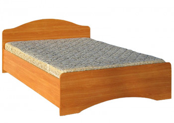 Кровать двойная 1600-1 без матраса (круглые спинки) Вишня Оксфорд в Назарово - nazarovo.mebel54.com | фото