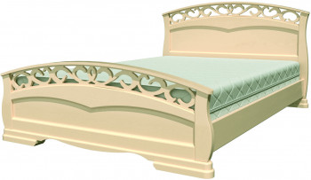 Кровать Грация-1 из массива сосны 1600*2000 Белый античный в Назарово - nazarovo.mebel54.com | фото