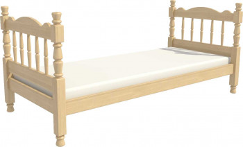 Кровать одинарная Аленка из массива сосны 800*1890 Сосна в Назарово - nazarovo.mebel54.com | фото