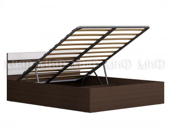 Кровать с подъемным механизмом Нэнси 1,4м (Венге/белый глянец) в Назарово - nazarovo.mebel54.com | фото