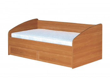Кровать с ящиками с задней спинкой 900-1 без матраса Вишня Оксфорд в Назарово - nazarovo.mebel54.com | фото