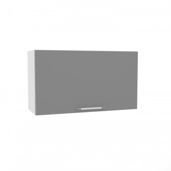 Лофт ВПГ 800 шкаф верхний горизонтальный высокий (Штукатурка белая/корпус Серый) в Назарово - nazarovo.mebel54.com | фото