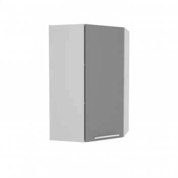 Лофт ВПУ 550 шкаф верхний угловой высокий (Штукатурка белая/корпус Серый) в Назарово - nazarovo.mebel54.com | фото