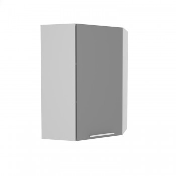 Лофт ВПУ 600 шкаф верхний угловой высокий (Штукатурка белая/корпус Серый) в Назарово - nazarovo.mebel54.com | фото
