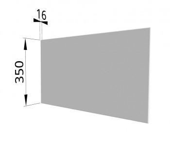 Панель торцевая (для шкафа горизонтального глубокого) ГПГ Ройс (Белый софт) в Назарово - nazarovo.mebel54.com | фото