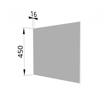 Панель торцевая (для шкафа горизонтального глубокого высокого) ГВПГ Ройс (Белый софт) в Назарово - nazarovo.mebel54.com | фото