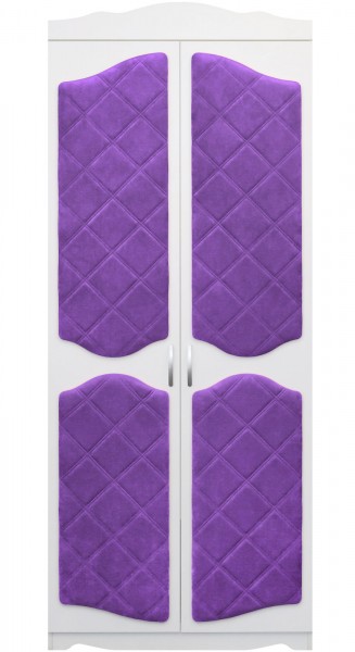 Шкаф 2-х створчатый серии Иллюзия 32 фиолетовый в Назарово - nazarovo.mebel54.com | фото