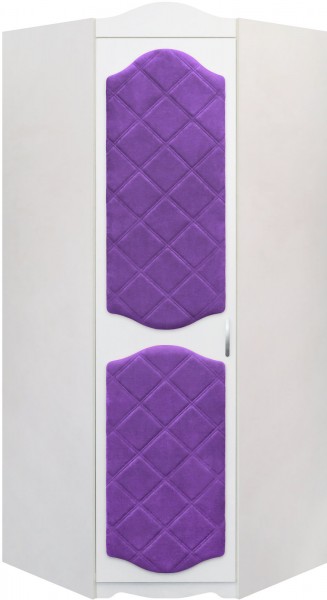 Шкаф угловой Иллюзия 32 Фиолетовый в Назарово - nazarovo.mebel54.com | фото