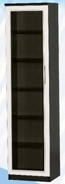Шкаф средний со стеклодверью ДЛЯ ГОСТИНОЙ ШСС-450 Венге/Дуб выбеленный в Назарово - nazarovo.mebel54.com | фото