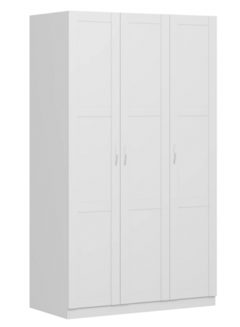 Шкаф трехдверный Пегас сборный белый в Назарово - nazarovo.mebel54.com | фото