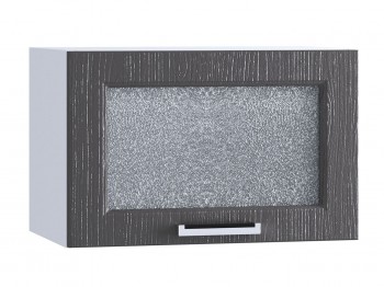 Шкаф верхний горизонтальный со стеклом 500, ШВГС 500 (Клен серый/корпус белый) в Назарово - nazarovo.mebel54.com | фото