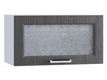 Шкаф верхний горизонтальный со стеклом 600, ШВГС 600 (Клен серый/корпус белый) в Назарово - nazarovo.mebel54.com | фото