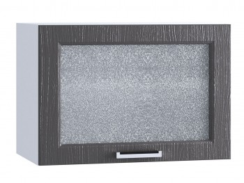 Шкаф верхний горизонтальный со стеклом 609, ШВГС 609 (Клен серый/корпус белый) в Назарово - nazarovo.mebel54.com | фото