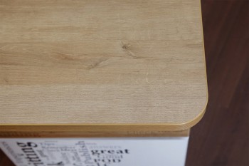 Стол с ящиками «Оксфорд» (Ривьера/Белый с рисунком) в Назарово - nazarovo.mebel54.com | фото